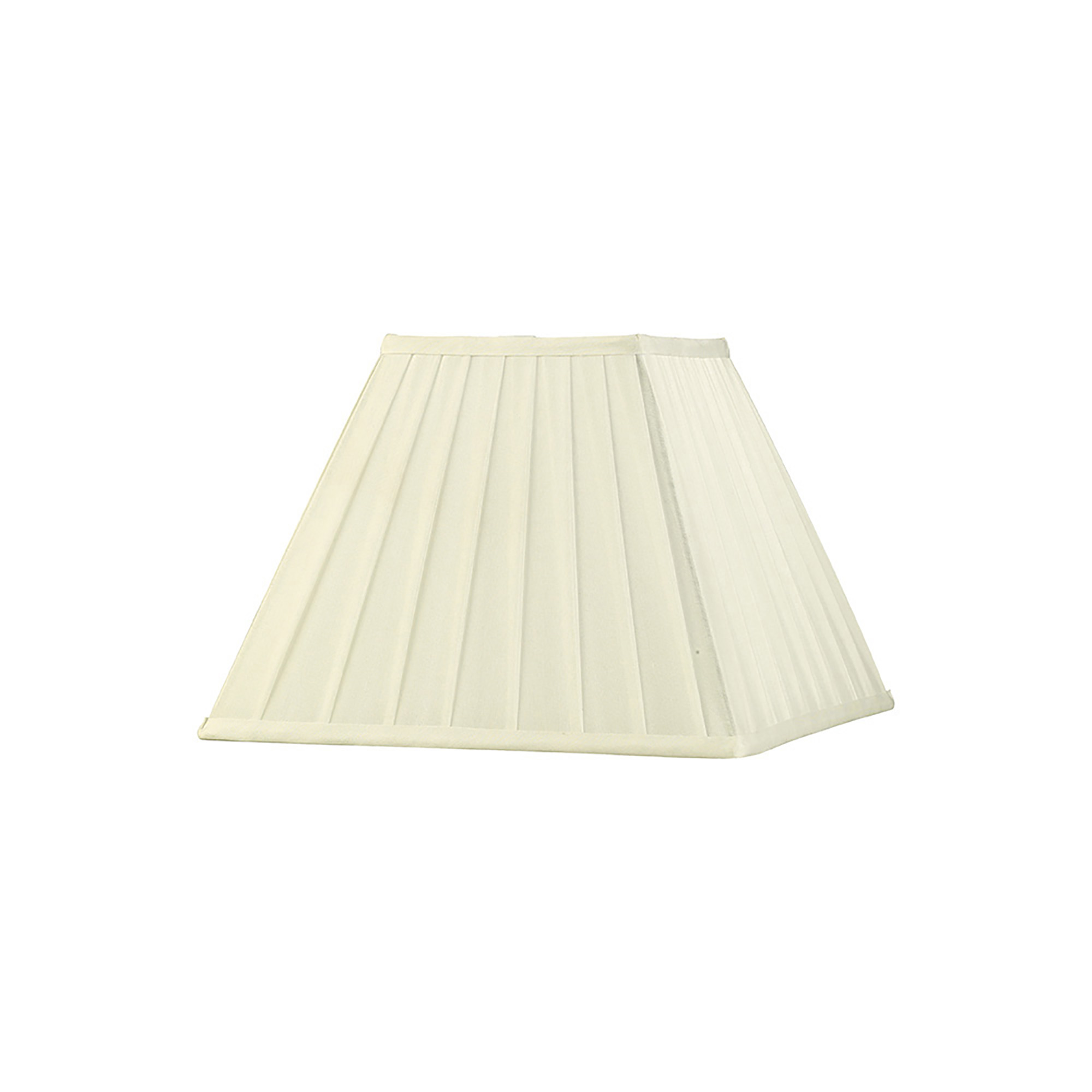 ILS20228  Leela 30cm Square Pleated Shade Ivory